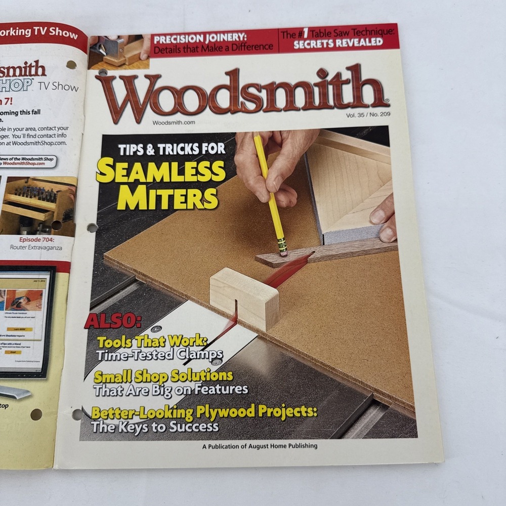 Woodsmith Woodworking Magazine u Vol 35 Issue 209 Oct Nov 2013 Seamless Miters